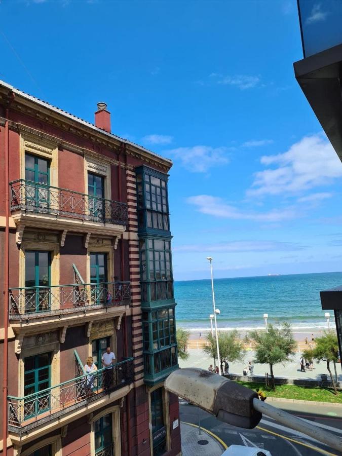 122A - Emblematica Vivienda En Playa San Lorenzo Gijón Dış mekan fotoğraf