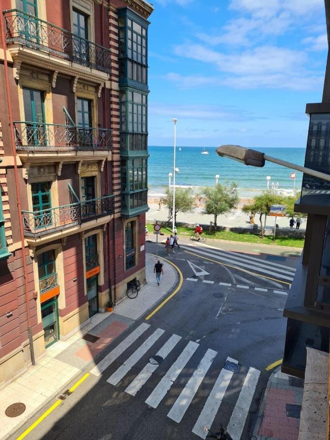 122A - Emblematica Vivienda En Playa San Lorenzo Gijón Dış mekan fotoğraf